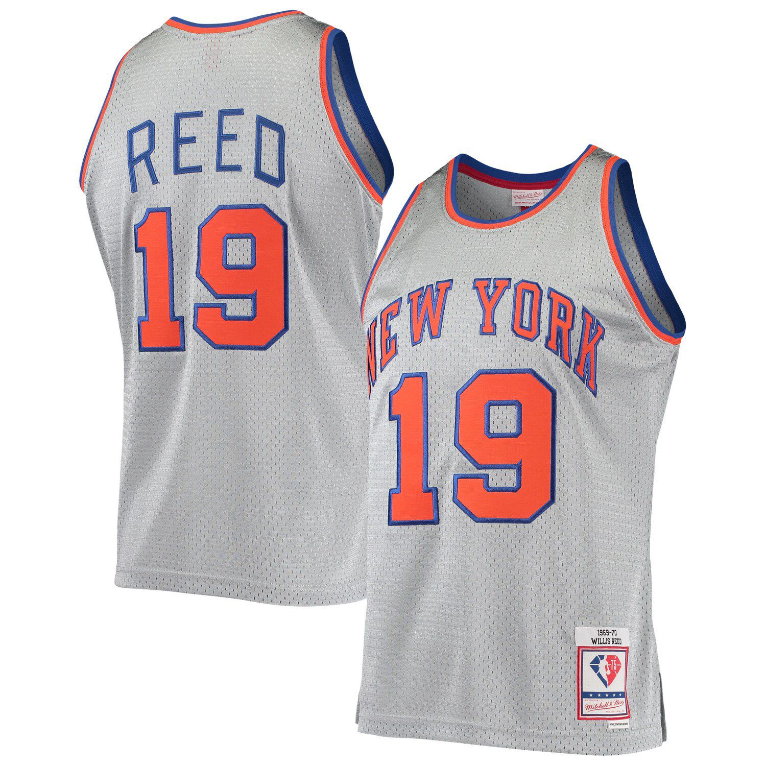 Lids Patrick Ewing New York Knicks Mitchell & Ness Youth Hardwood Classics  King of the Court Player T-Shirt - Gray