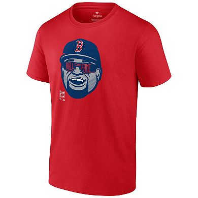 Men's Fanatics Branded David Ortiz Red Boston Red Sox Hall of Fame T-Shirt