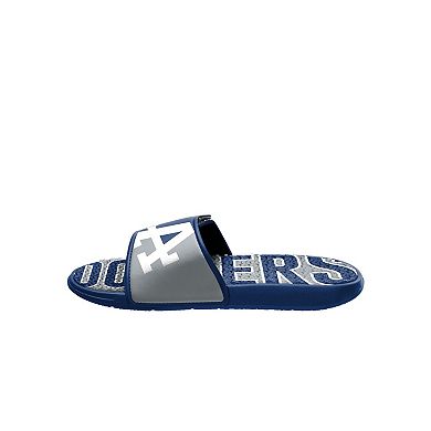 Men's FOCO Los Angeles Dodgers Logo Gel Slide Sandals