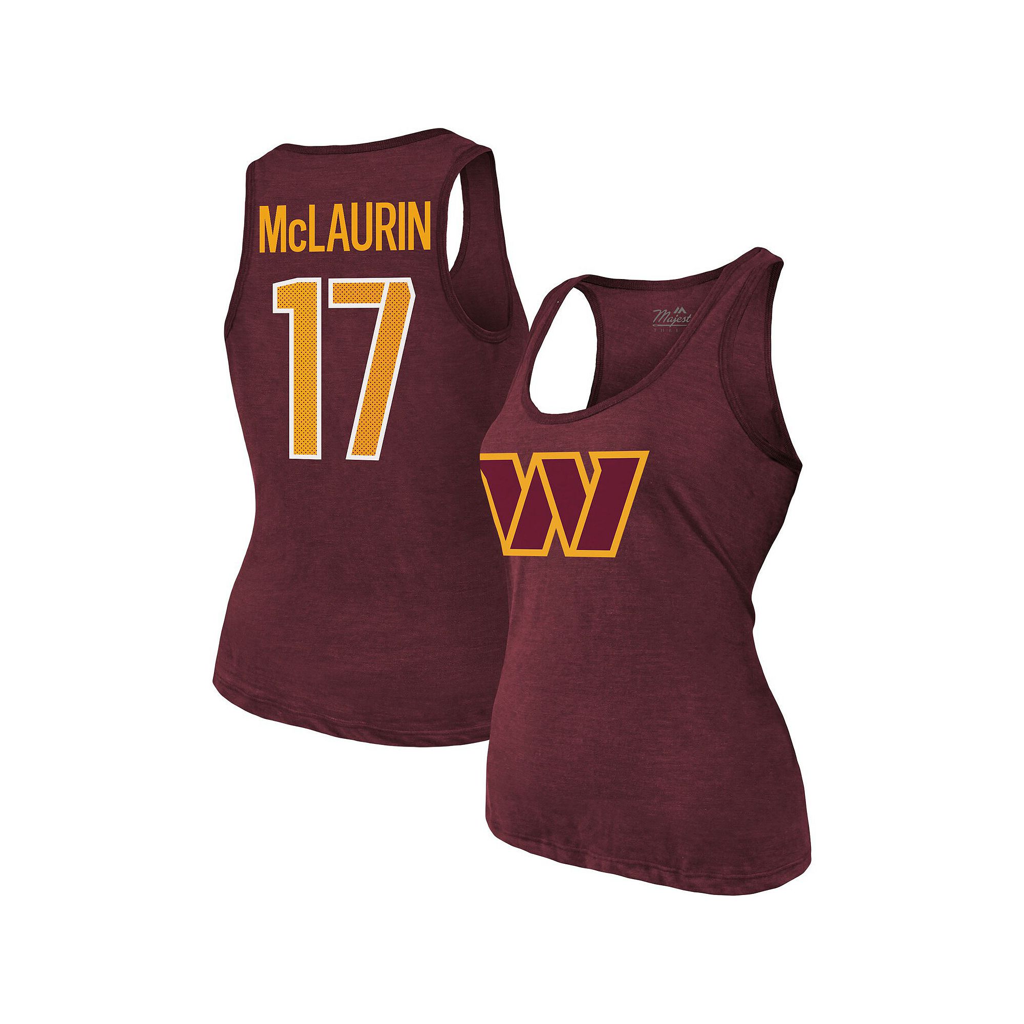 Womens Majestic Threads Terry McLaurin Burgundy Washington Commanders Play