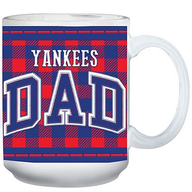 New York Yankees 15oz. Buffalo Plaid Father's Day Mug