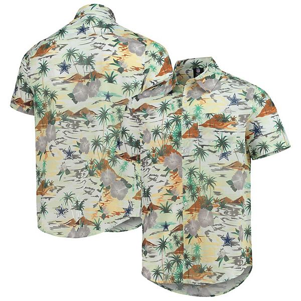FOCO Los Angeles Dodgers MLB Mens Floral Button Up Shirt