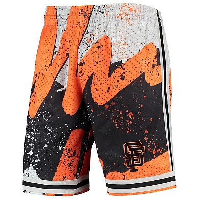 Men's Mitchell & Ness Black San Francisco Giants Hyper Hoops Shorts