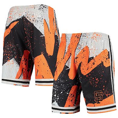 Men's Mitchell & Ness Black San Francisco Giants Hyper Hoops Shorts