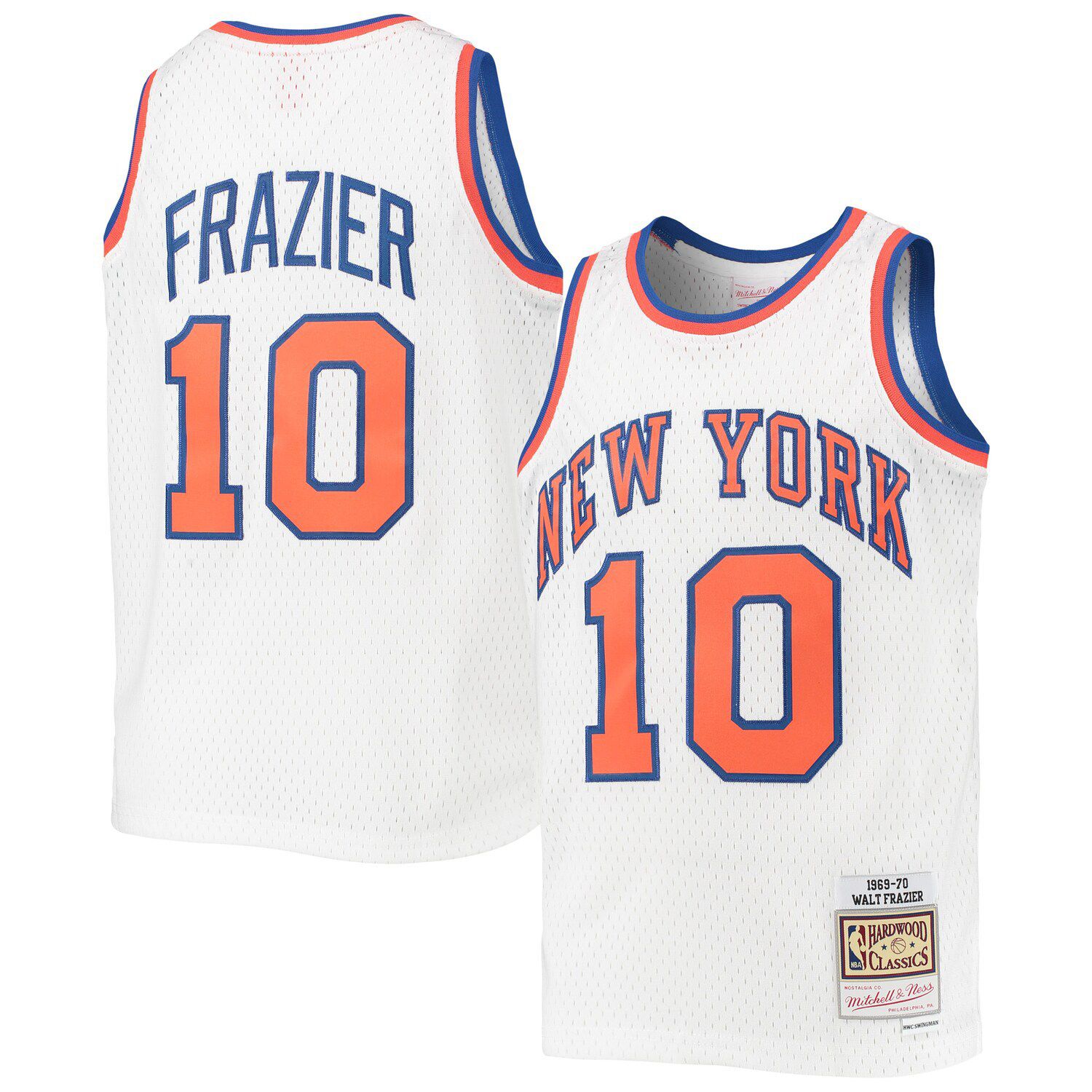 Patrick Ewing New York Knicks Mitchell & Ness Youth Hardwood Classics King  of the Court Player T-Shirt - Gray