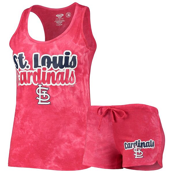 CONCEPTS SPORT Women's Concepts Sport Black/Red Louisville Cardinals Tank  Top & Pants Sleep Set