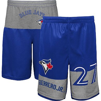 Youth Vladimir Guerrero Jr. Royal Toronto Blue Jays Pandemonium Name & Number Shorts