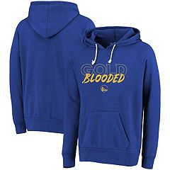 Men's Golden State Warriors Majestic Threads Gold Gold Blooded Mantra Long  Sleeve Hoodie T-Shirt
