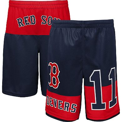 Youth Rafael Devers Navy Boston Red Sox Pandemonium Name & Number Shorts