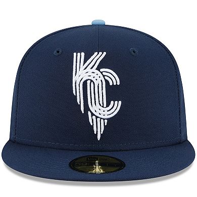 Men's New Era Navy Kansas City Royals 2022 City Connect 59FIFTY Fitted Hat
