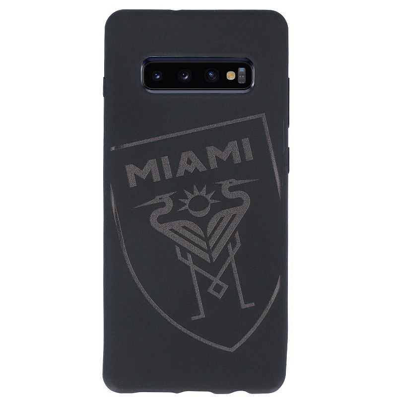 Black Inter Miami CF Samsung Tilted Shield Soft Matte Case, Mls Black