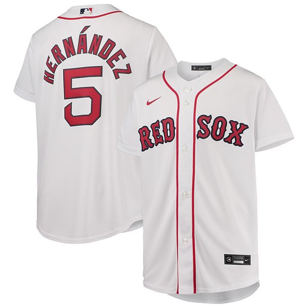 Youth Nike Enrique Hernandez White Boston Red Sox Home Replica Player Jersey