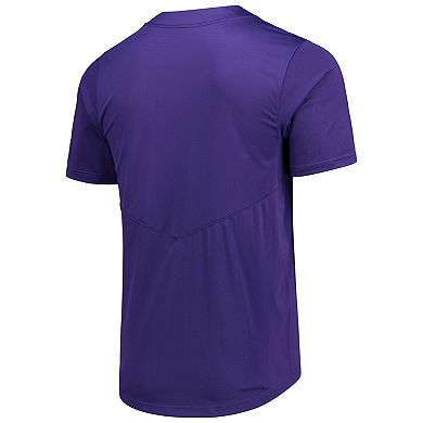 Unisex Nike Purple LSU Tigers Two-Button Replica Softball Jersey