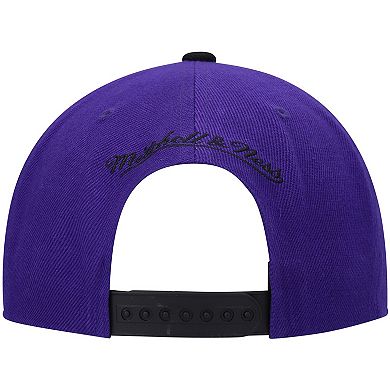 Men's Mitchell & Ness Purple/Black Sacramento Kings Hardwood Classics Snapback Hat