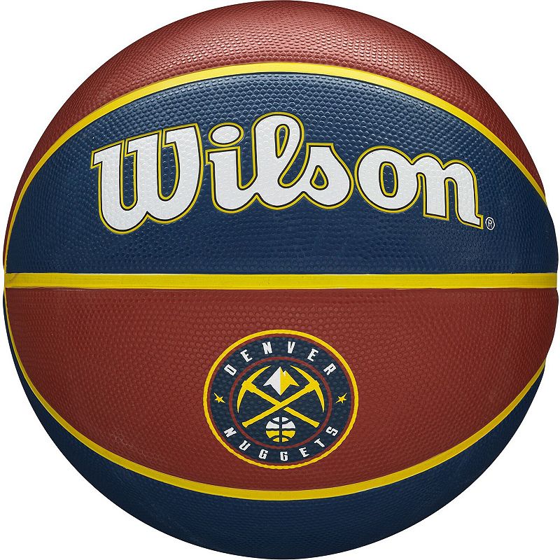 Wilson Denver Nuggets Team Tribute Basketball, Multicolor