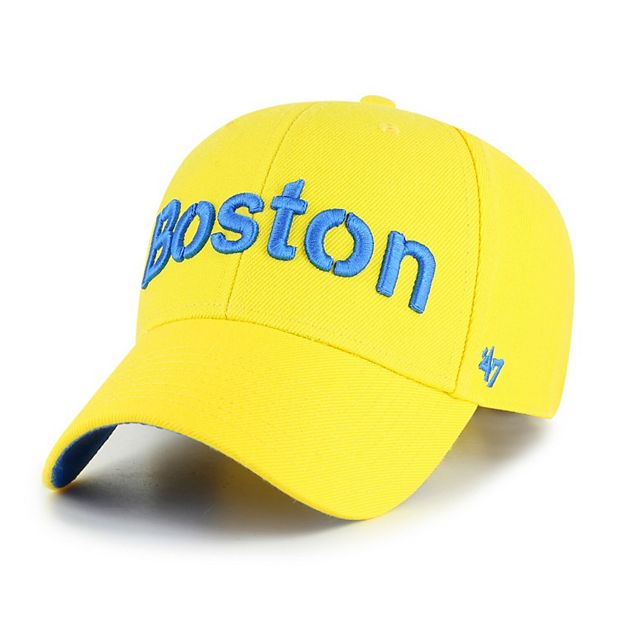 Men's '47 Gold Boston Red Sox City Connect MVP Adjustable Hat