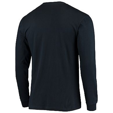 Men's Starter Navy New England Patriots Halftime Long Sleeve T-Shirt