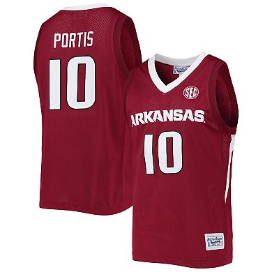 Men's Original Retro Brand Bobby Portis Cardinal Arkansas Razorbacks Alumni Commemorative Replica Basketball Jersey