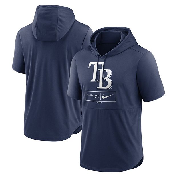 Nike Men's Nike Navy Tampa Bay Rays Logo Lockup Performance Short-Sleeved  Pullover Hoodie