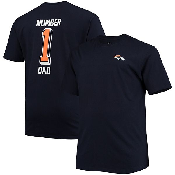 Men's Fanatics Branded Navy Denver Broncos Big & Tall #1 Dad 2