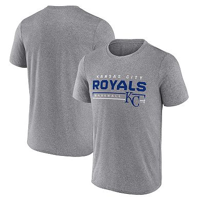 Men's Fanatics Branded Heathered Gray Kansas City Royals Durable Goods Synthetic T-Shirt