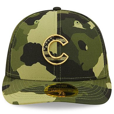 Men's New Era Camo Chicago Cubs 2022 Armed Forces Day On-Field Low Profile 59FIFTY