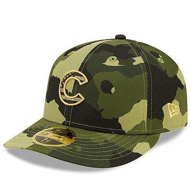 Men's New Era Camo Chicago Cubs 2022 Armed Forces Day On-Field Low Profile 59FIFTY