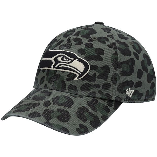 Seattle Seahawks '47 Women's Bagheera Clean Up Allover Adjustable Hat - Tan