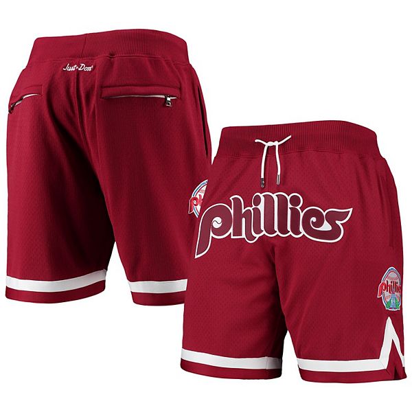 Philadelphia Phillies Mitchell & Ness Cooperstown Collection Just Don  Shorts - Burgundy