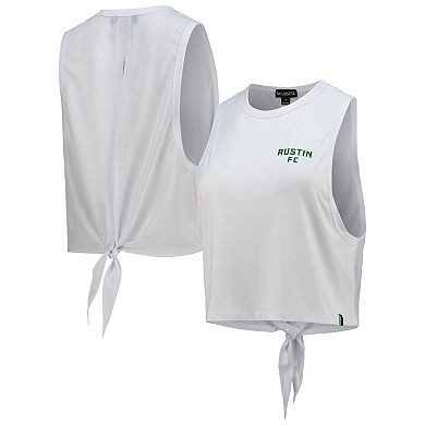 Women's The Wild Collective White Austin FC Twist Back Tank Top