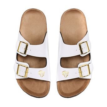 Women's FOCO Los Angeles Rams Double-Buckle Sandals