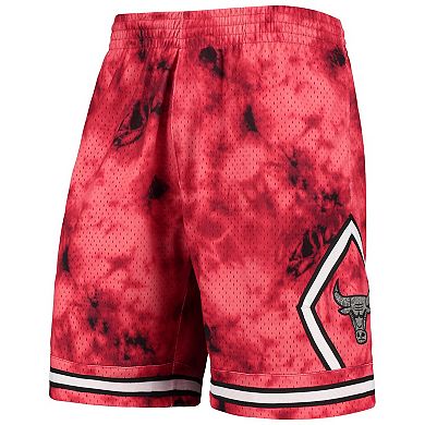 Men's Mitchell & Ness Red Chicago Bulls Hardwood Classics 1997 Galaxy Swingman Shorts