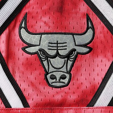 Men's Mitchell & Ness Red Chicago Bulls Hardwood Classics 1997 Galaxy Swingman Shorts