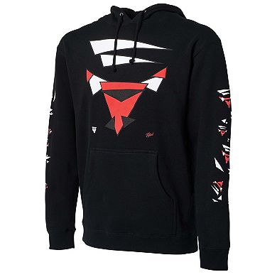 Men's NBA x Naturel Black Chicago Bulls No Caller ID Pullover Hoodie