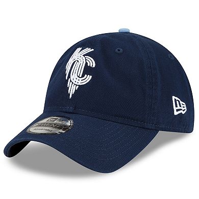 Men's New Era Navy Kansas City Royals 2022 City Connect 9TWENTY Adjustable Hat