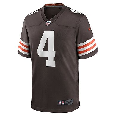 Men's Nike Deshaun Watson Brown Cleveland Browns Game Jersey