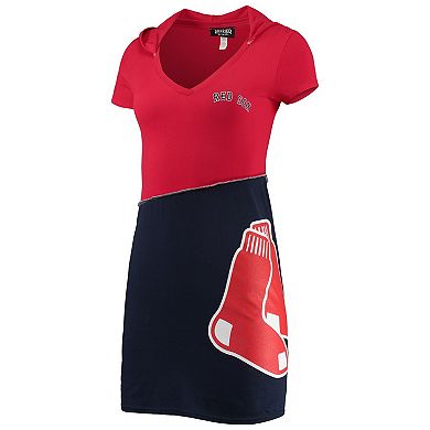 Women's Refried Apparel Red/Navy Boston Red Sox Hoodie Dress