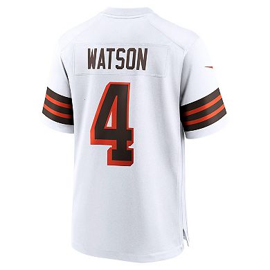 Men's Nike Deshaun Watson White Cleveland Browns Alternate Game Jersey