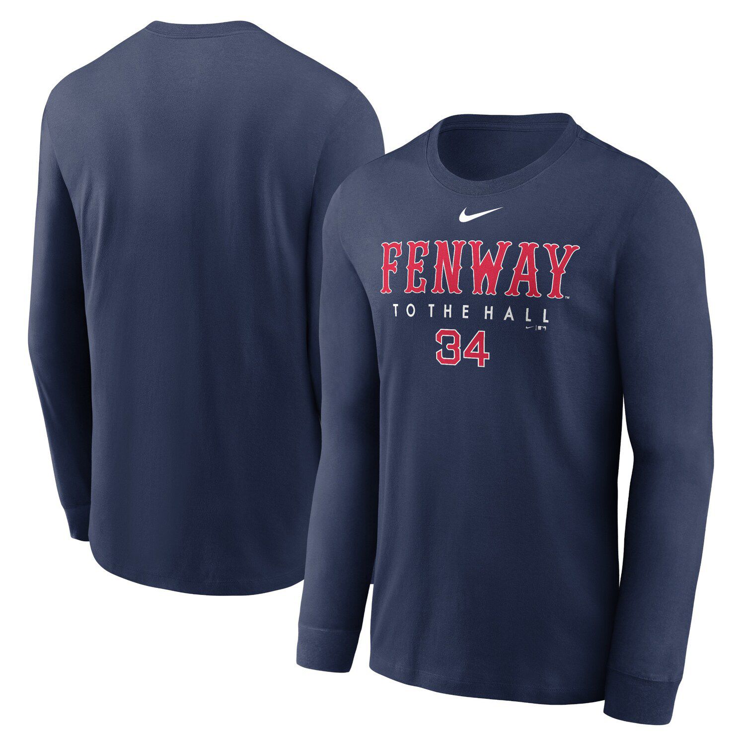 Derek Jeter New York Yankees Nike 2020 MLB Hall of Fame Inductee The Call 2  The Hall Long Sleeve T-Shirt - Navy