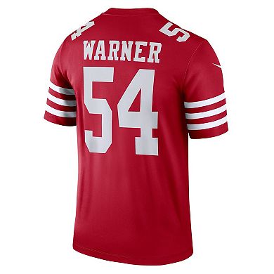 Men's Nike Fred Warner Scarlet San Francisco 49ers Legend Jersey