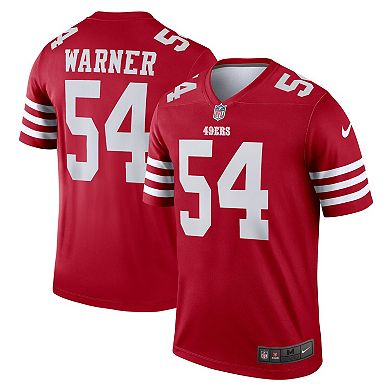 Men's Nike Fred Warner Scarlet San Francisco 49ers Legend Jersey