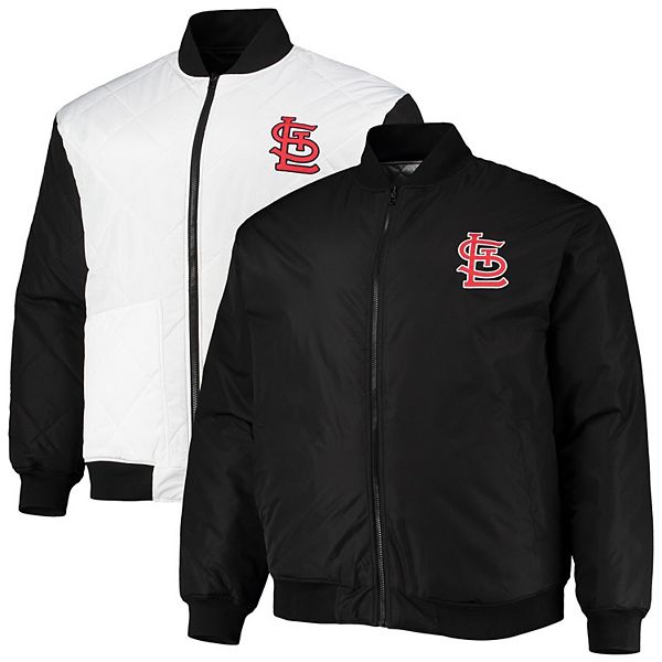 Starter St. Louis Cardinals Hooded Nylon Full-Zip Jacket L / Black Mens Sportswear