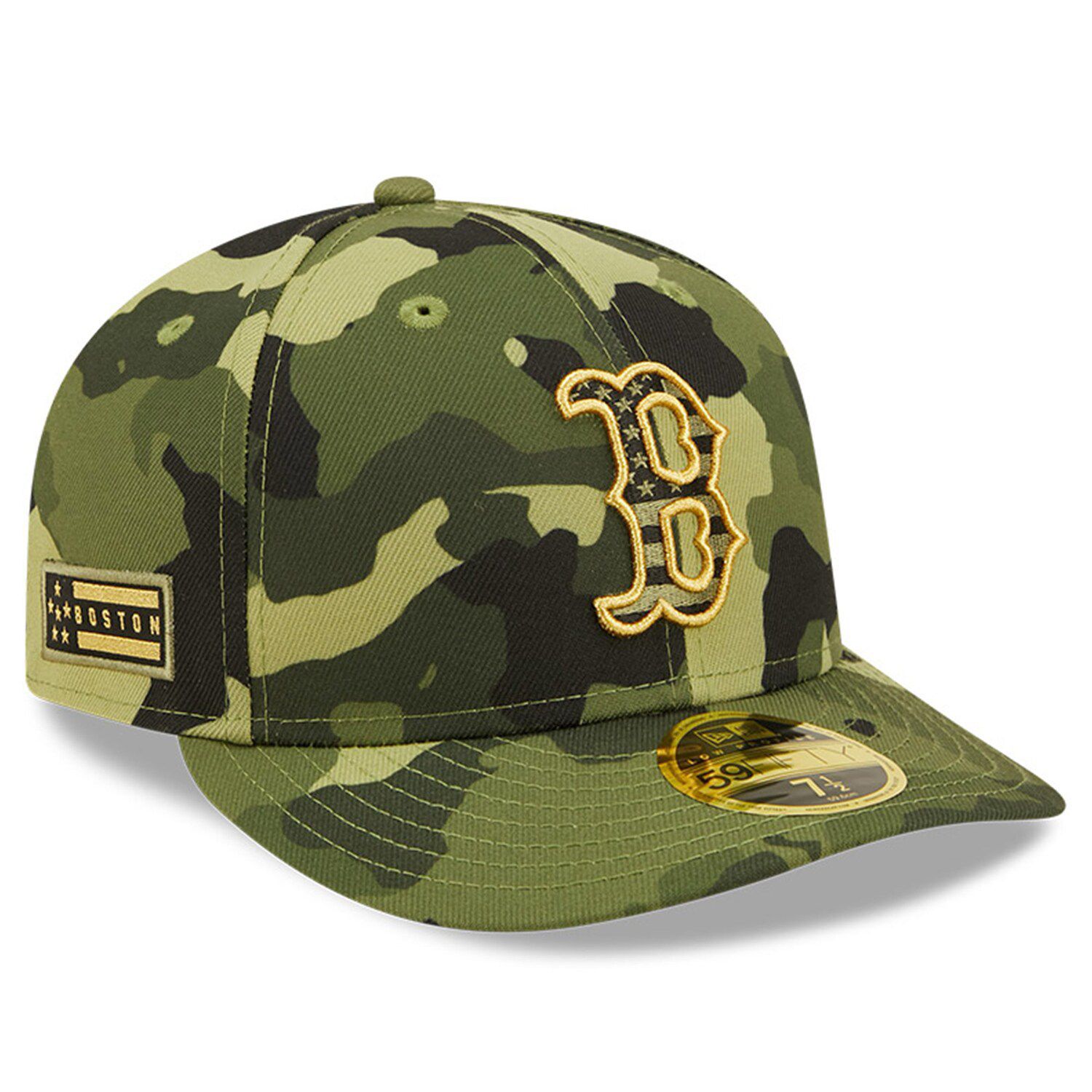Girls Youth New Era Green St. Louis Cardinals 2021 Armed Forces Day Brushed  Camo V-Neck