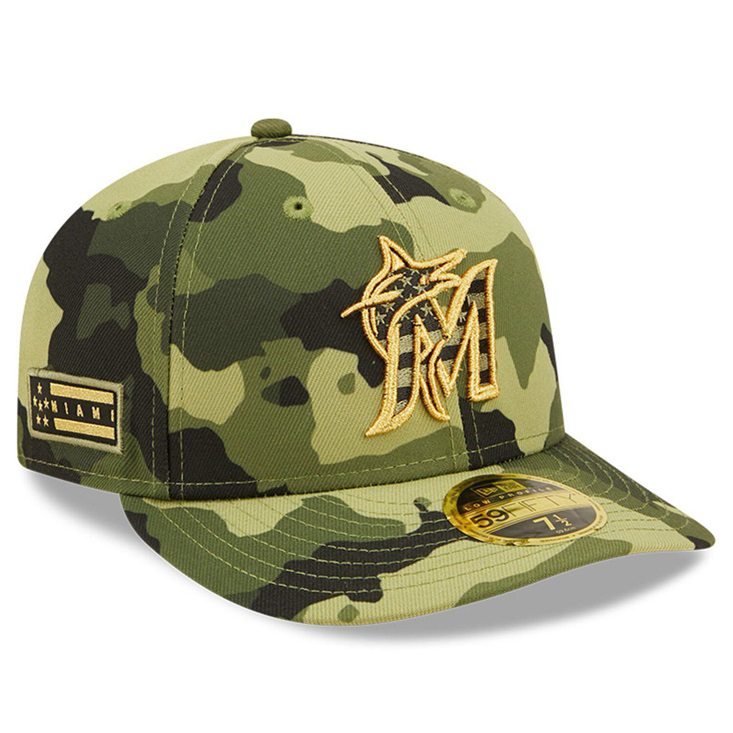 New Era Olive Milwaukee Brewers Brushed Armed Forces T-Shirt