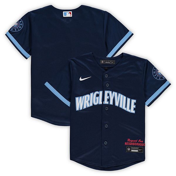Chicago Cubs Nike Men's Navy City Connect Wrigleyville Replica Jersey