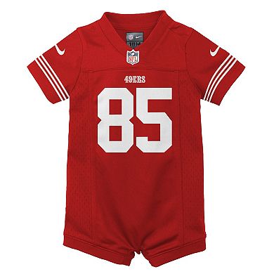 Infant Nike George Kittle Scarlet San Francisco 49ers Romper Game Jersey