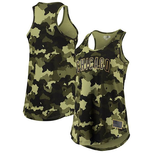 New Era Detroit Tigers Green Armed Forces Day Camo Short Sleeve T Shirt, Green, 100% Cotton, Size M, Rally House