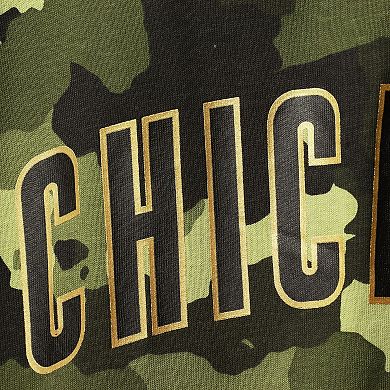 Women's New Era Green Chicago Cubs 2022 MLB Armed Forces Day Camo Racerback Tank Top