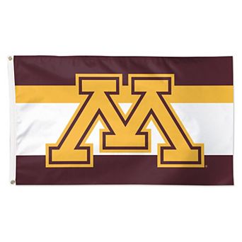WinCraft Minnesota Golden Gophers 3' x 5' Horizontal Stripe Deluxe Single-Sided Flag
