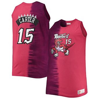 Men's Mitchell & Ness Vince Carter Purple/Red Toronto Raptors Big & Tall Profile Tie-Dye Player Tank Top